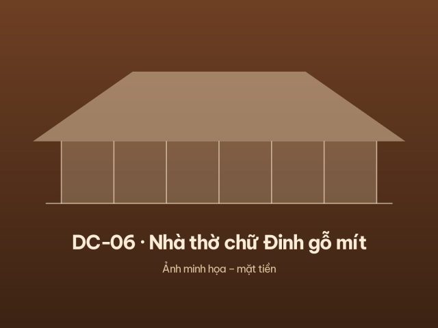 DC-06 · Nhà thờ chữ Đinh gỗ mít – ảnh 2