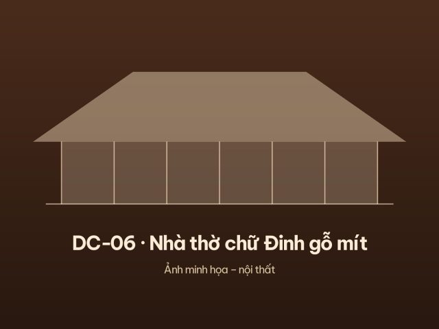 DC-06 · Nhà thờ chữ Đinh gỗ mít – ảnh 3
