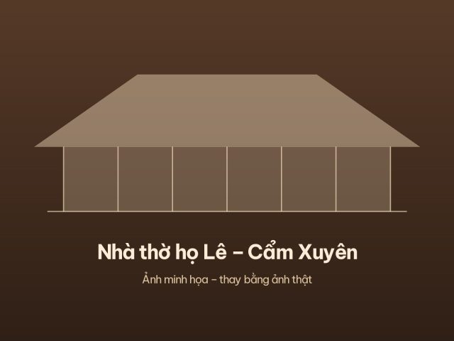 Nhà thờ họ Lê – Cẩm Xuyên – ảnh 1